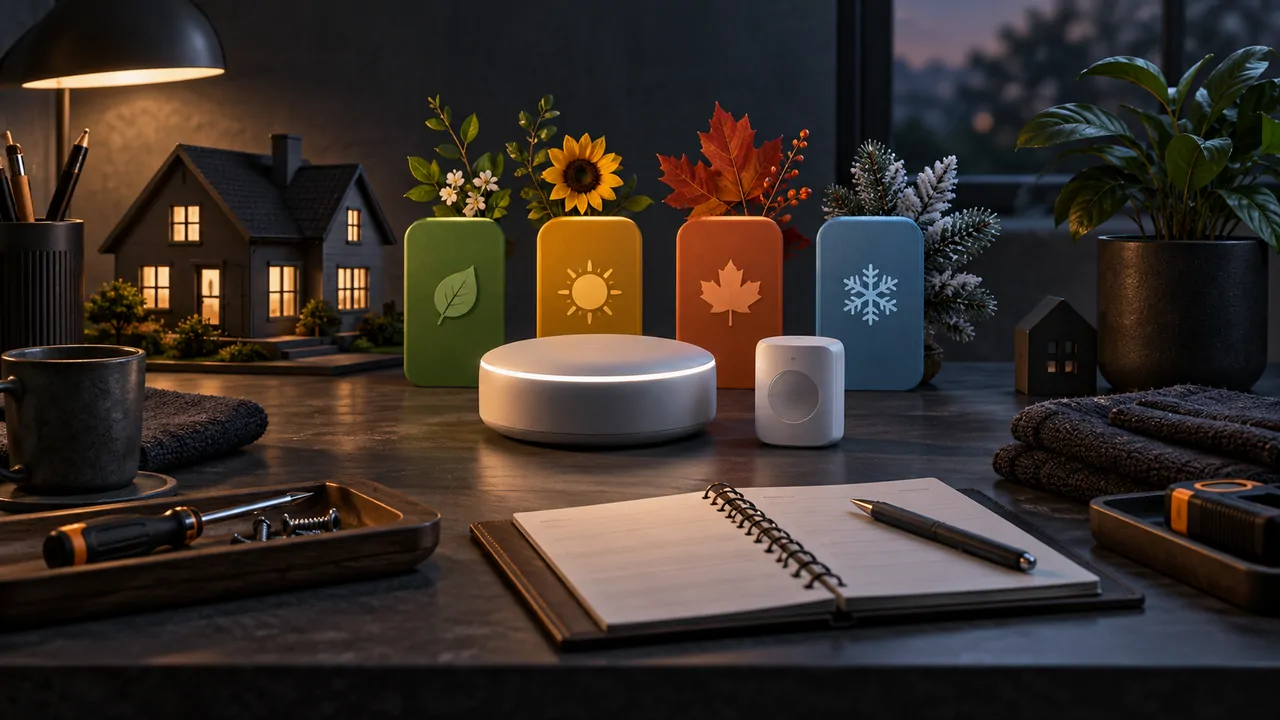 Generated editorial cover for A Quarterly Maintenance Calendar for a Calm Connected Home